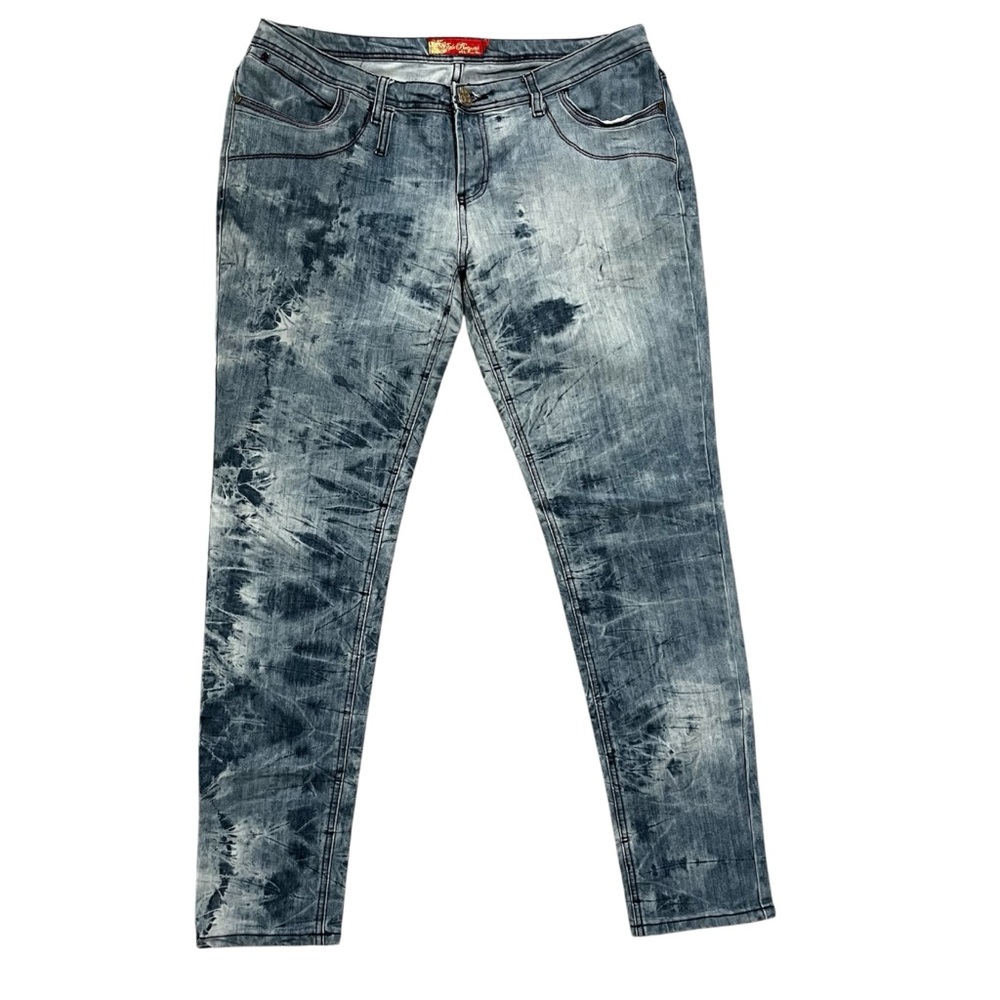 APPLE BOTTOMS Jeans Women’s 15/16 Blue and White Vintage Y2K - Picture 2 of 7